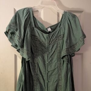 Old Navy Green Crop Top